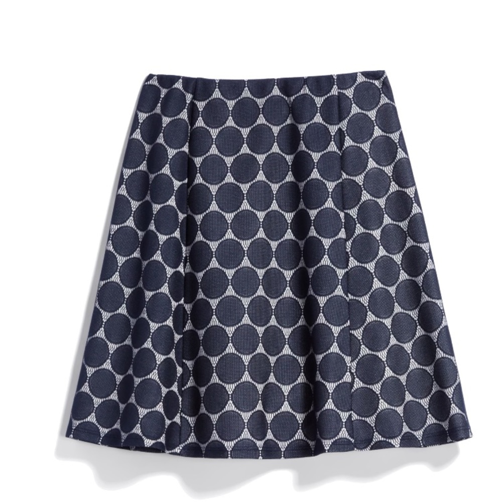Maybell lace detail skirt, navy and white, size XS by Renee C